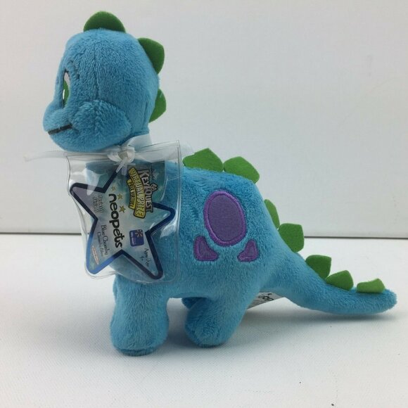 Neopets Blue Chomby Series 3 Keyquest Plushie Stuffed Animal 42375 NOS - Picture 7 of 10